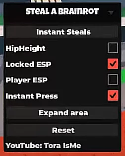 Script Steal a Brainrot Roblox No Key - Cash, Lock, Steal
