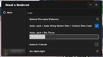 Steal a Brainrot Script PC and Mobile: Instant Steal, Noclip, Infinite Cash